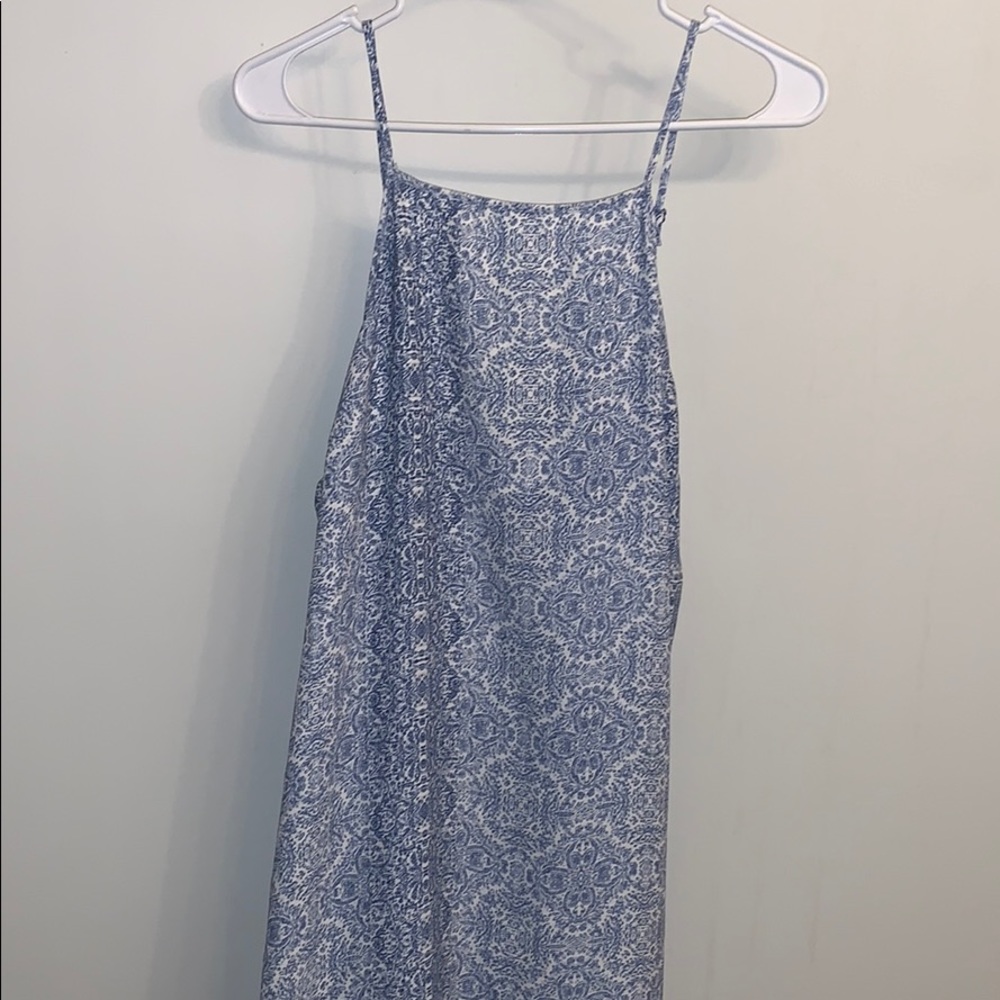 Long flowing dress.